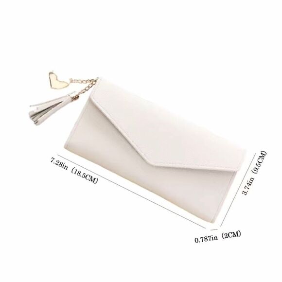 NEW … Tasseled Decor Leather Wallet - Picture 3 of 6